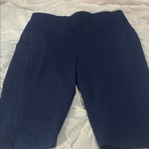 Navy Blue Athletic Shorts